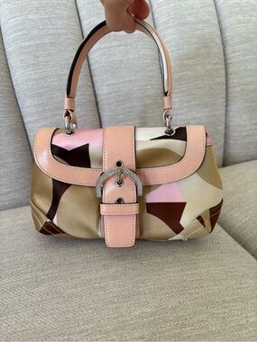 Coach Vintage Y2K 2005 Soho Pink Satin Limited Collectors Swarovski Edition 8F57